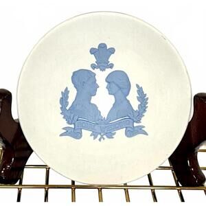 Wedgwood Jasperware Royal Wedding Pin Dish Princess Diana & Prince Charles 1981